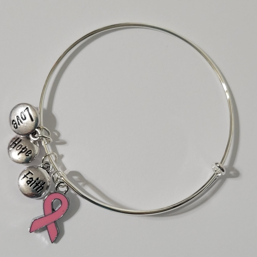 Breast Cancer Awareness Charm Bracelet